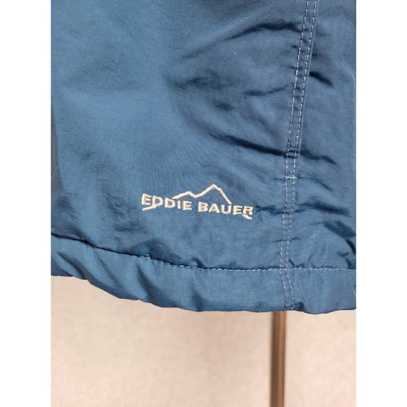 Eddie Bauer‎ Womens Blue Nylon Thermore Lined Jacket Coat Hooded XL - Picture 6 of 13